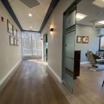 Office hallway and exam room