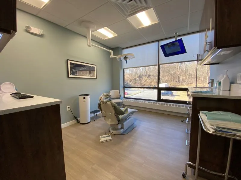 Office exam room facing the window