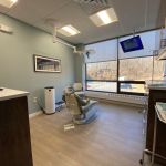 Office exam room facing the window